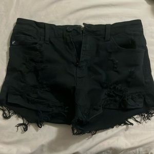 Black KanCan short shorts